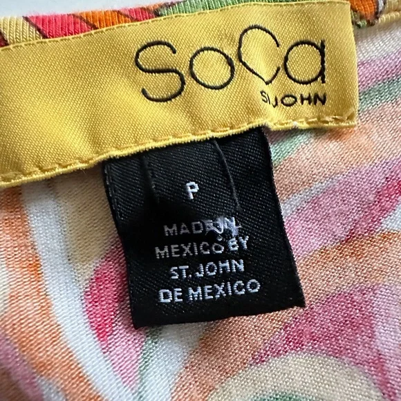 Soca St John Retro print Y2K knit top - Picture 4 of 8